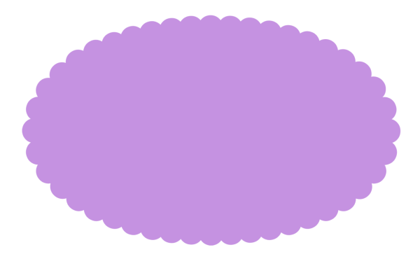 Овал с волнистыми краями