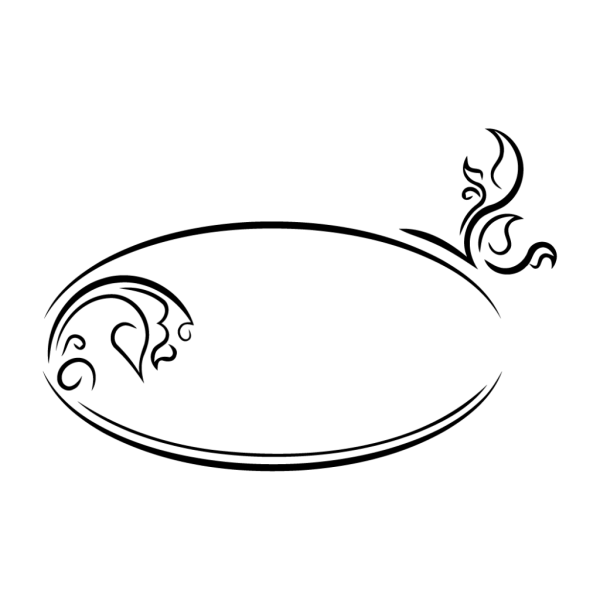 Овал узорчатый