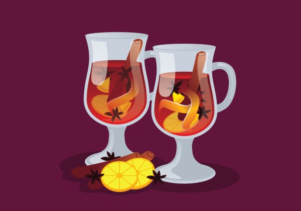 Mulled Wine вектор