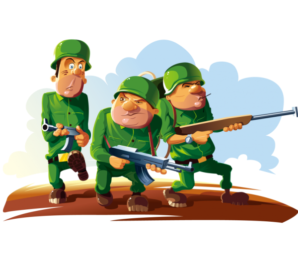 Мультяшные солдаты