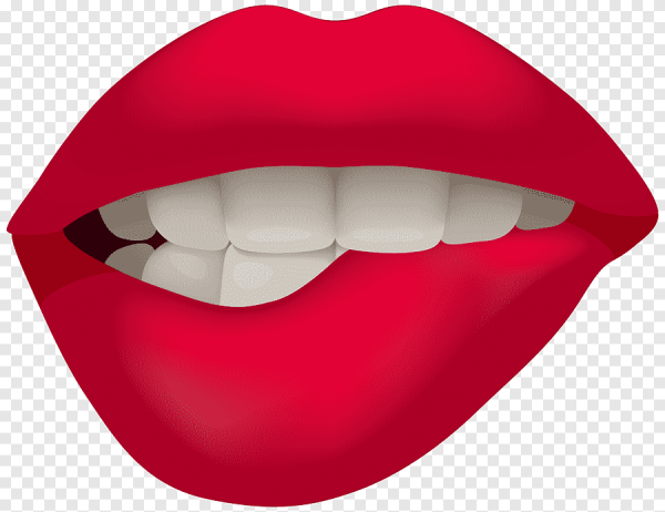 Нарисованный рот с зубами