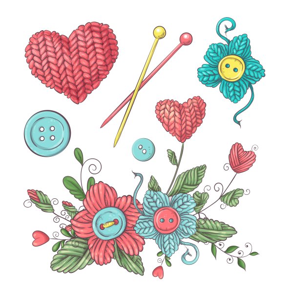 Стикеры для вязальщиц