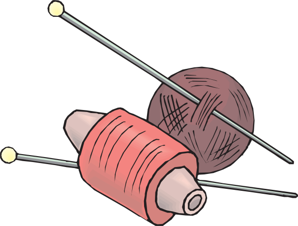 Моток ниток со спицами