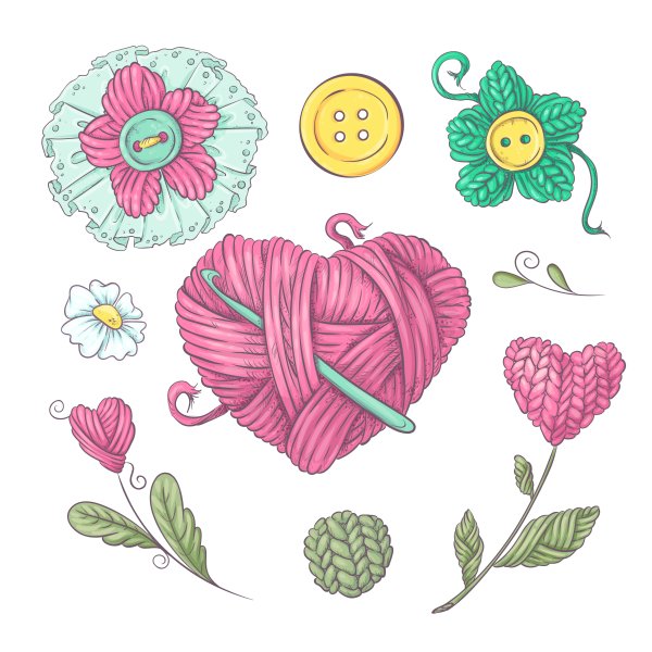 Рукоделие векторный рисунок