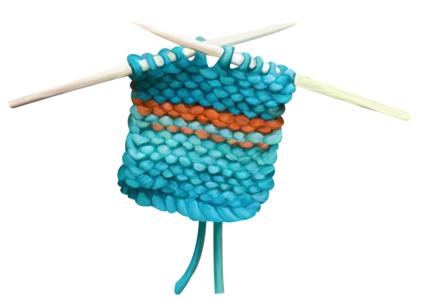 Спицы для вязания на прозрачном фоне