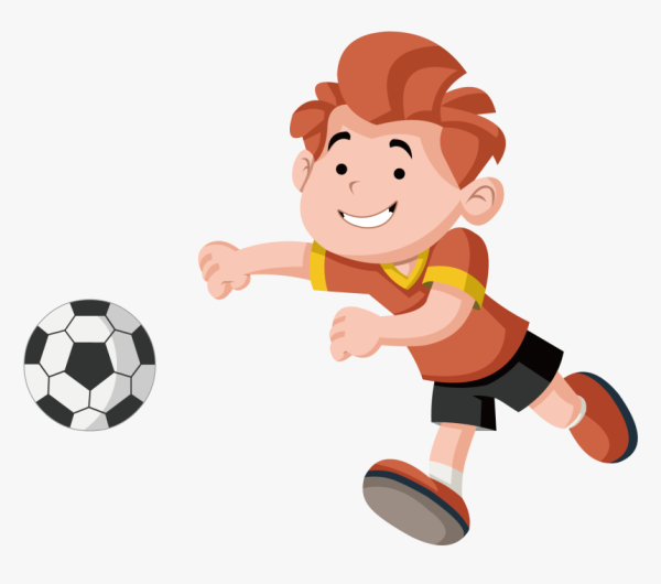 Трафарет футболиста