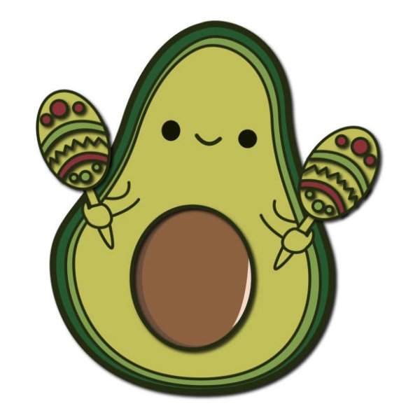 Забавный авокадо