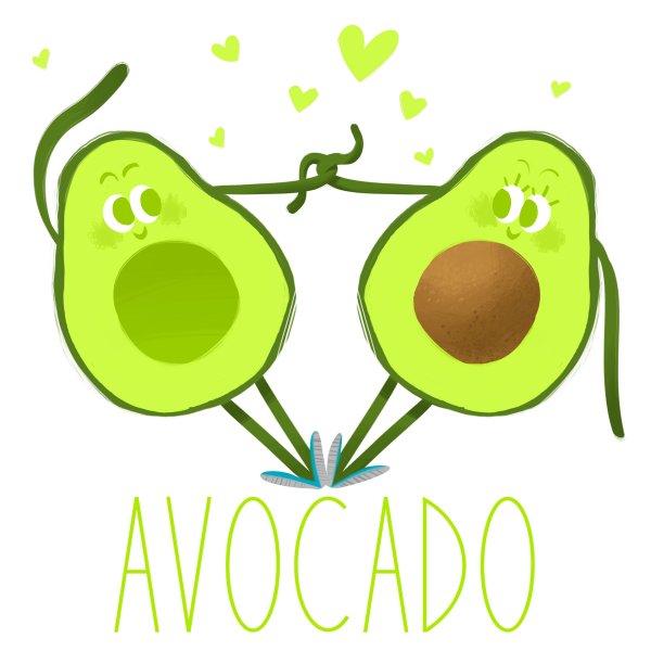 Авокадо рисунок для детей