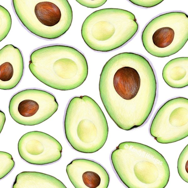 Авокадо узор