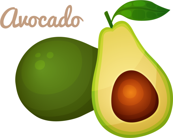Шаблон авокадо