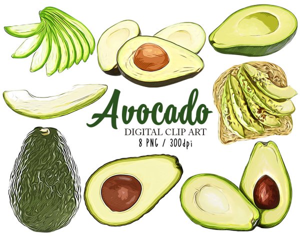 Am i Avocado Clipart