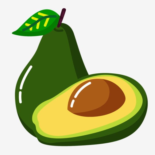 Авокадо векторное изображение