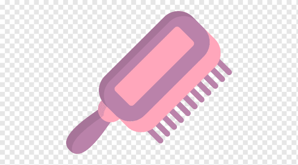 Расческа розовая мультяшная