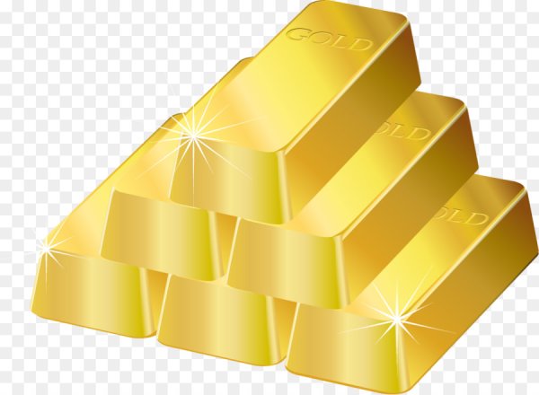 Золотой слиток значок