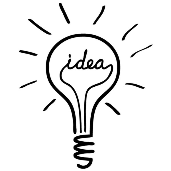 Лампочка нарисованная