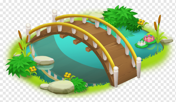 Сказочный мостик через реку