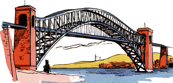 Мост через реку для детей