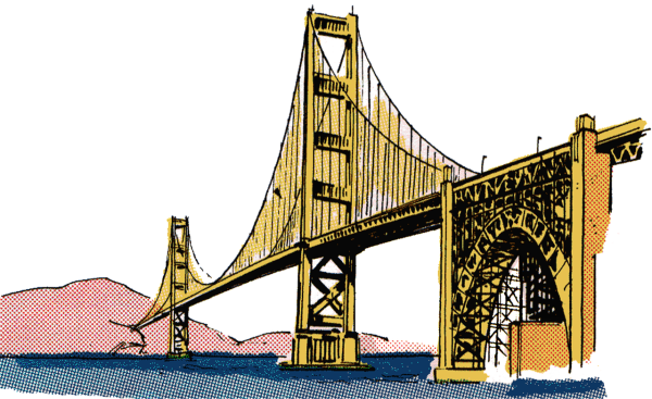 Клипарт мост на прозрачном фоне