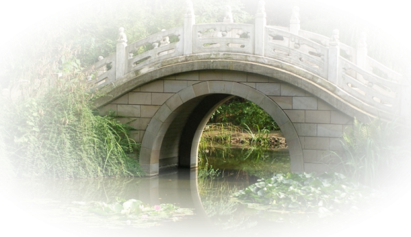 Мост на белом фоне