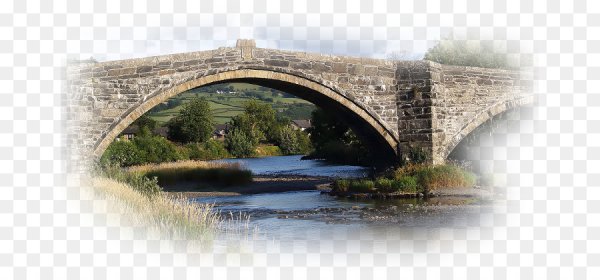 Старый мост на прозрачном фоне