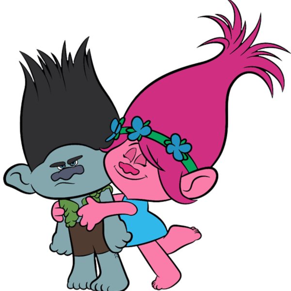 Тролли герои на прозрачном фоне