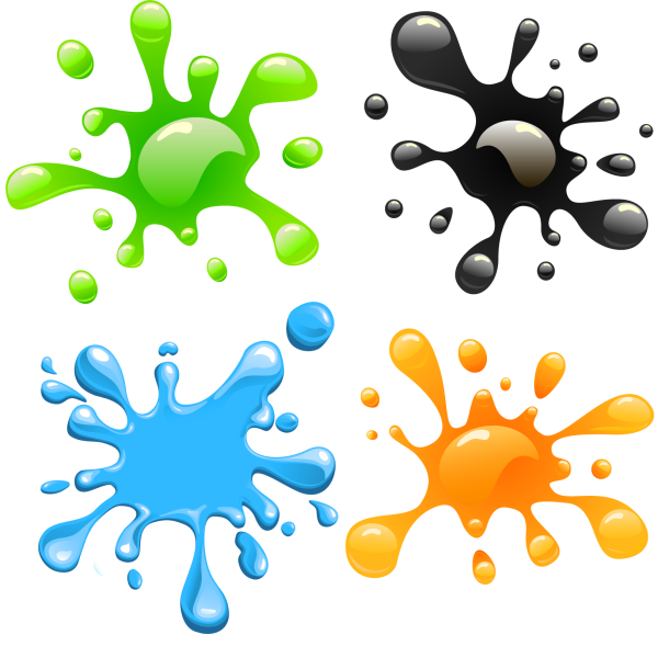 Разноцветные Кляксы для детей