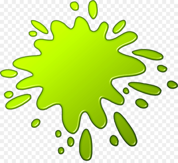 Зеленый цвет Клякса