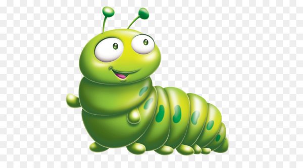 Мультяшные гусеницы