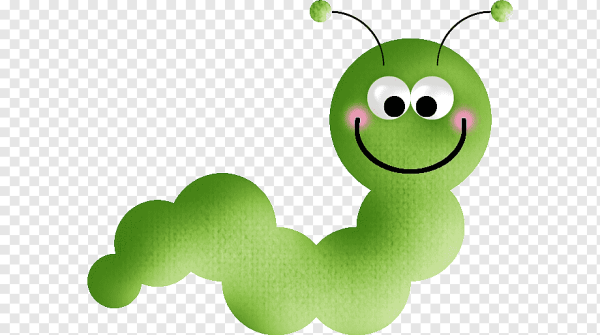 Гусеница зеленая для детей