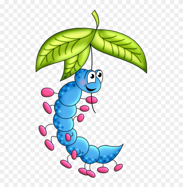 Гусеница мультяшная