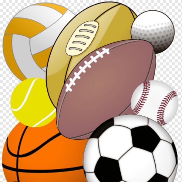 Спортивный инвентарь на прозрачном фоне