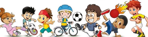 Спортивные дети мультяшные