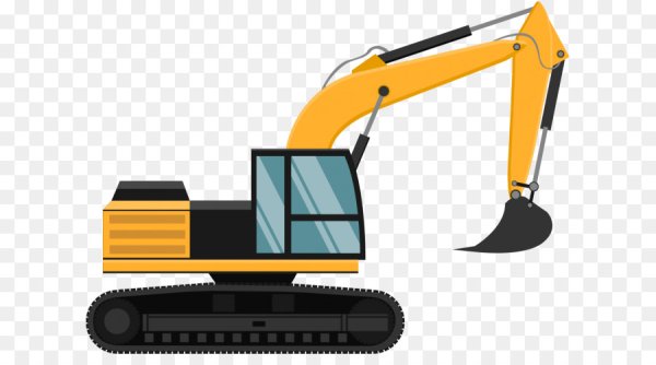 Экскаватор силуэт