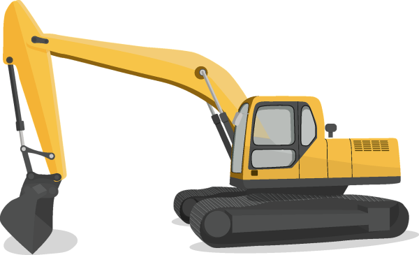 Трактор JCB вектор