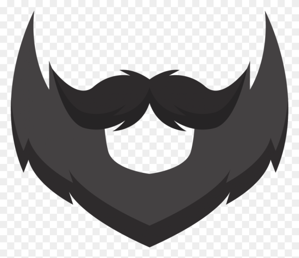 Борода на прозрачном фоне