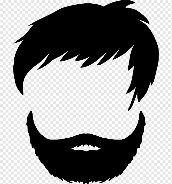 Борода силуэт