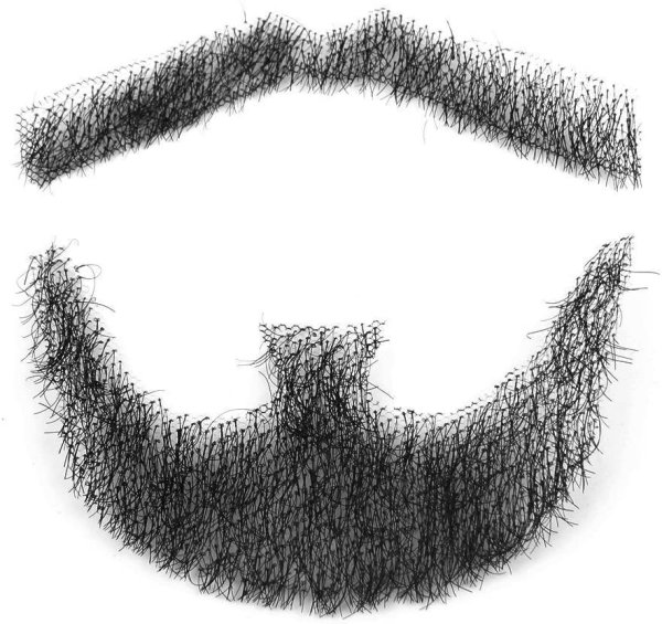 Борода без усов рисунок