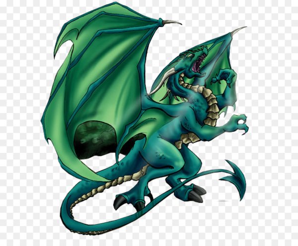 Дракон на прозрачном фоне