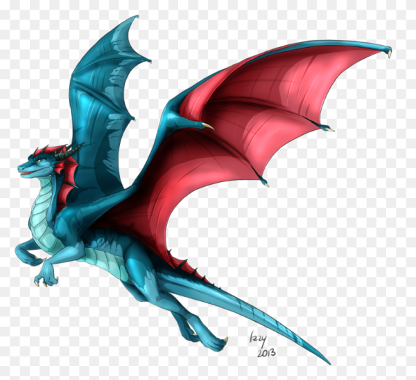 Дракон на прозрачном фоне