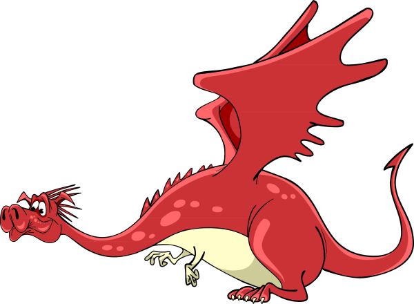 Дракончики на прозрачном фоне