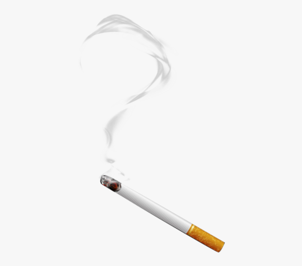 Сигарета на прозрачном фоне