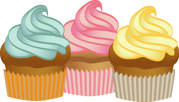 Пироженки на прозрачном фоне