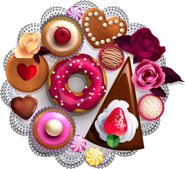 Кондитерские изделия клипарт