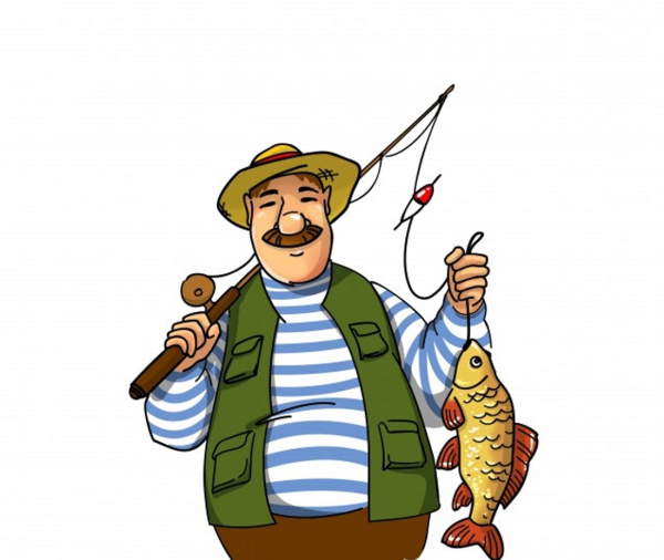 Нарисованный Рыбак