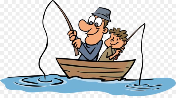 Рыбак мультяшный