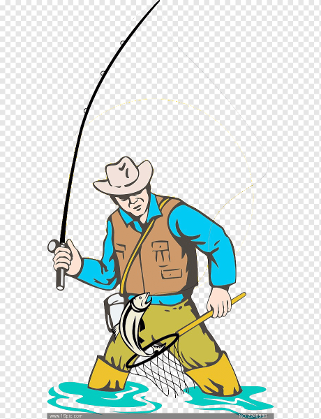 Рыбка на удочке