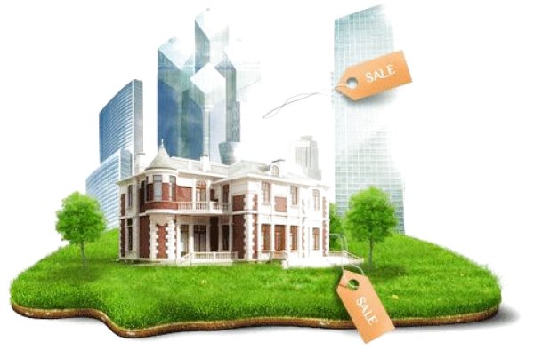 Недвижимость на белом фоне