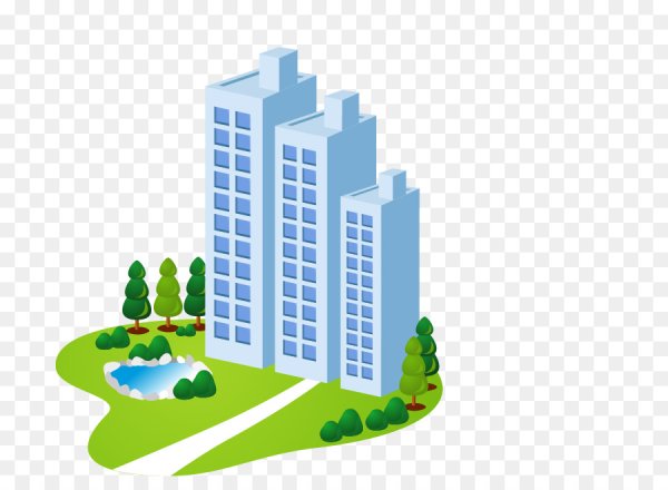 Многоквартирный дом иллюстрация