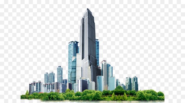 Здание на белом фоне