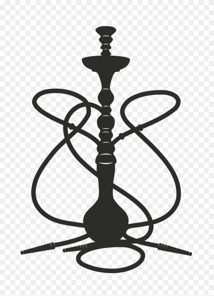 Кальян черно белый